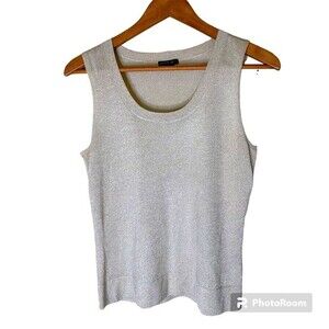 Lafayette 148 Gold Shimmery Tank Top Size M